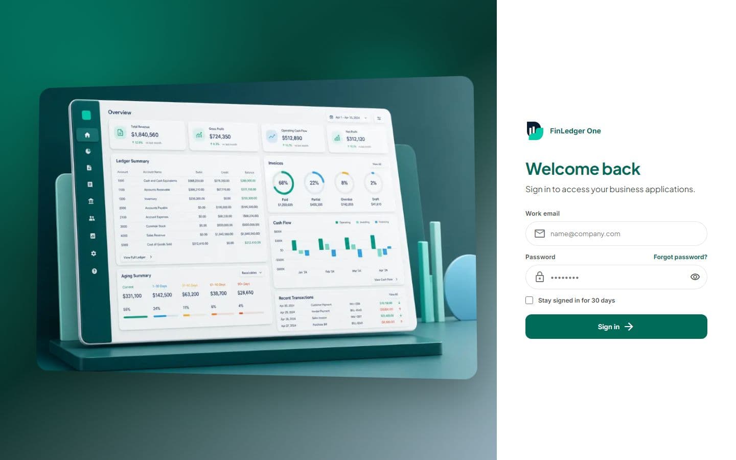 FinLedger One preview